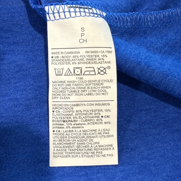 Old Navy CloudComfy Skort Extra High Waisted Crayon Blue Bike Shorts - Picture 7 of 16